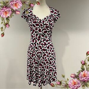 Leota short sleeves Floral Mini Dress size PXS